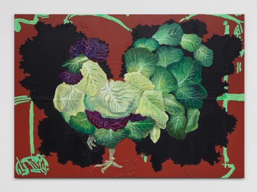Allison Katz, Cabbage Cock, 2016-2018