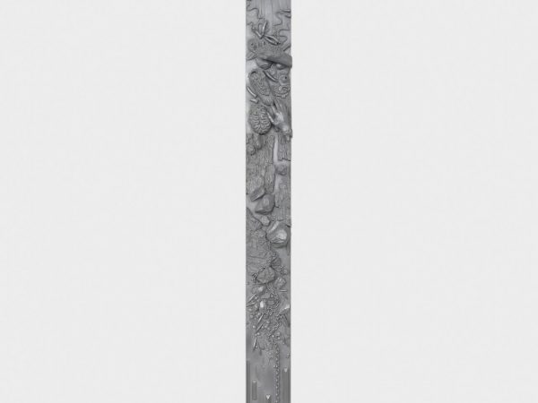 伊莎贝尔·科纳若，Streams II (#8, Aluminum)，2019