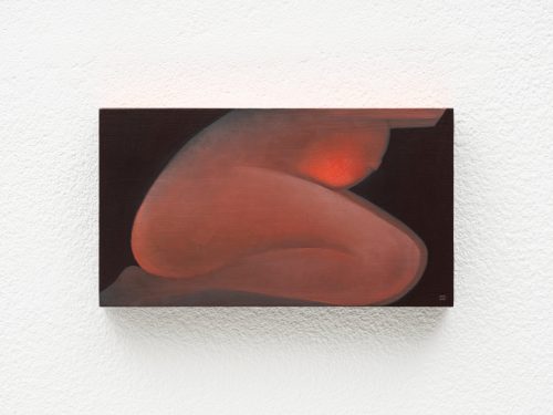 Alexandra Noel, Expecting Kneeling Figure Under Nice Light, 2025