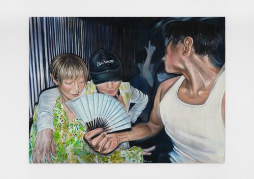 李斯逸，Untitled (A sky of blue, a sea of green, a messy room fits perfectly, inside my head I have the best time)，2025