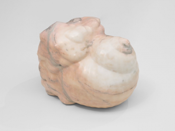 Daniel Dewar & Grégory Gicquel, Marble sculpture with snails and body fragments, 2025