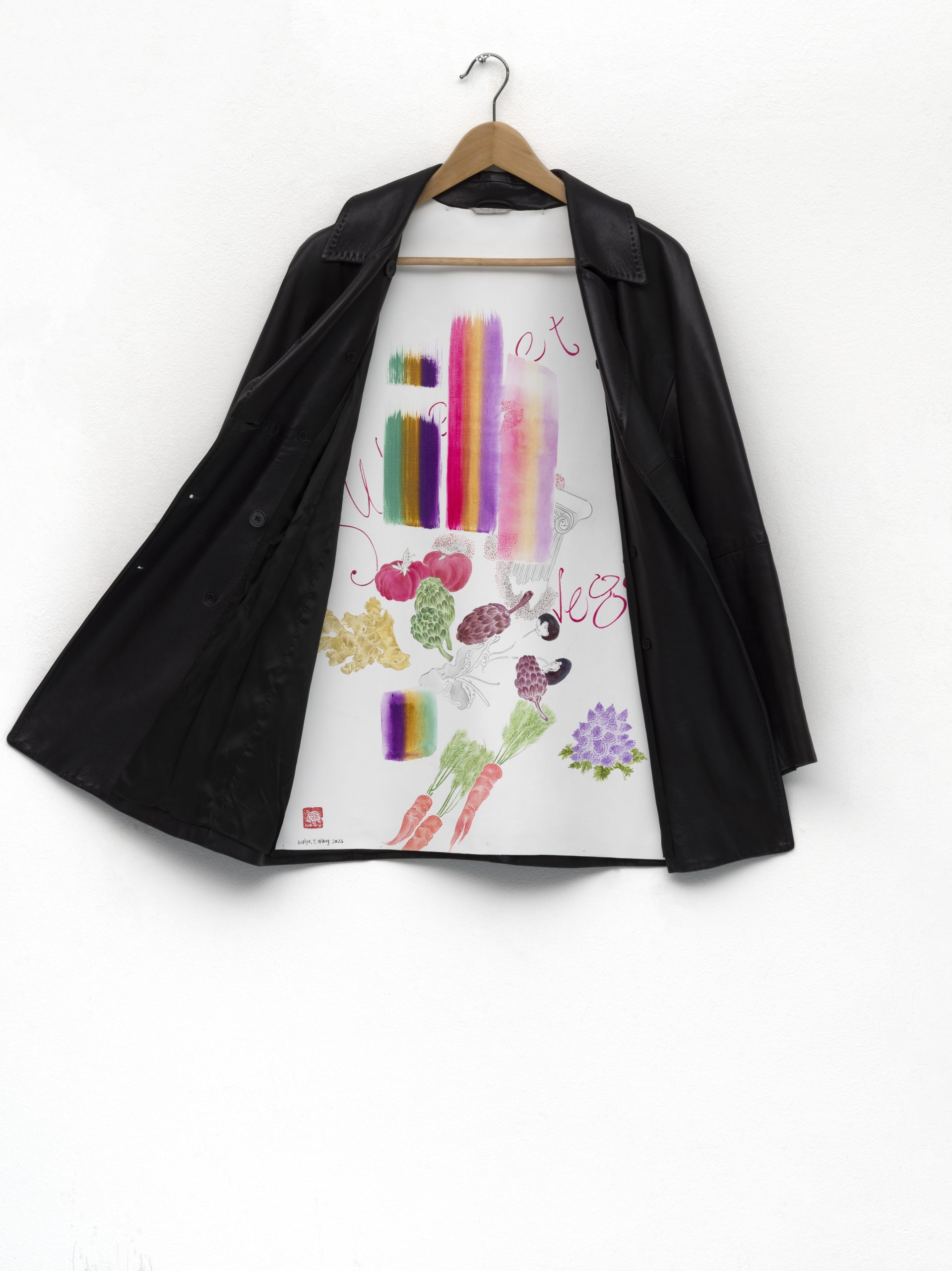 Evelyn Taocheng Wang, Lining Painting of Bolzano Veggie, 2026